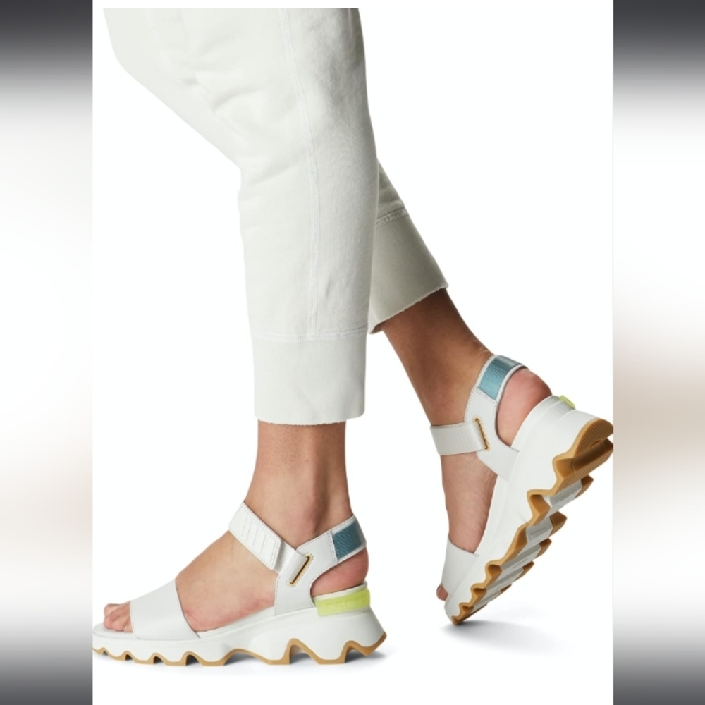 Sorel Women's Kinetic Chunky Sandals White NEW WOMEN'S Size 10 - Picture 8 of 15